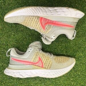Nike React Infinity Run Flyknit 2 Light Bone Pink CT2423-004 Womens 6.5